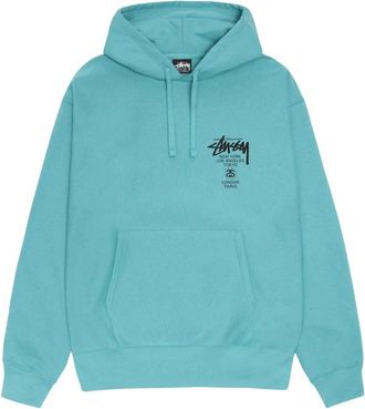 St&uuml;ssy Hoodies & sweatvesten, Heren, Blauw, M, Katoen, Hoodie