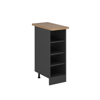 Vicco Estante De Cocina R-line, Antracita, 30 Cm, Et Roble Vicco