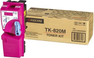 Kyocera T&oacute;ner Original Kyocera Tk-820m Magenta 7.000 P&aacute;ginas