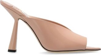 Jimmy Choo London Maryanne Muiltjes met Hak - Dames - Muiltjes - Roze - 38 EU - Leer - Schoenen