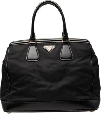 Prada Pre-owned Vintage Nylon Handtas - Dames - Vintage Handtas - Zwart - ONE Size - Nylon - Vintage
