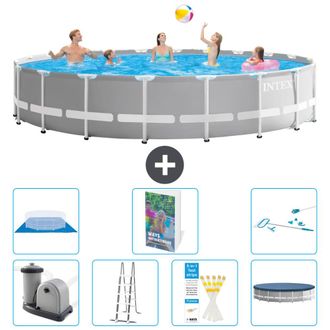 Intex Piscina Prism Frame Redonda - 610x132 Cm - 8-piezas S573