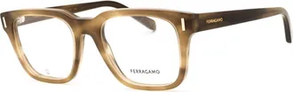 Ferragamo SF2996 319 Striped Khaki 54mm