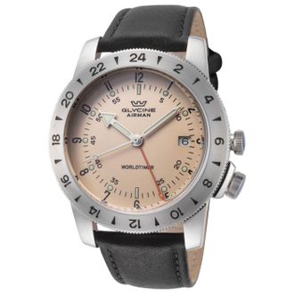 Glycine Airman Worldtimer GMT Mens Watch