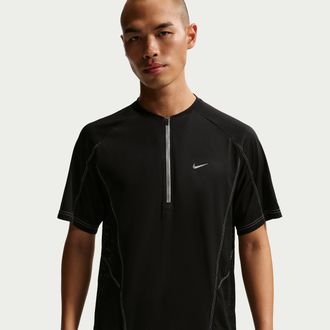 Nike Mens Retro Dr-FIT Short-Sleeve Running Top in Black | IF2022-010