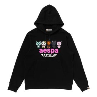 A Bathing Ape x Aespa Baby Milo Hoodie Black 2M73-114-901