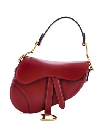 Dior Saddle Handbag Leather Mini shoulder bag - Rood
