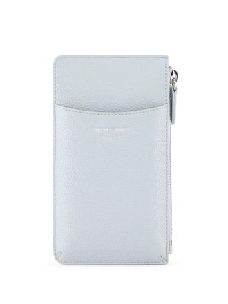 Emporio Armani Leren telefoonhoesje - Blauw