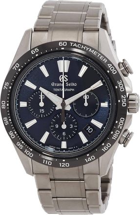 Grand Seiko Evolution 9 Hi-Beat Chronograph Automatic Blue Dial Mens Watch SLGC001