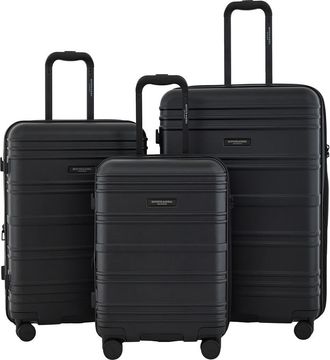 Scotch & Soda Rotterdam 3-Piece Luggage Set in Black at Nordstrom Rack