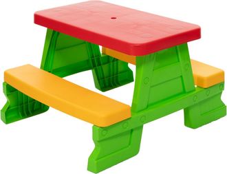 OEM Conjunto De Mesa Y Banco De Jard&iacute;n Infantil Dorex, Color Verde, Modelo 5067