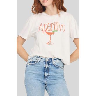 Project Social T Aperitivo Graphic T-Shirt in Vintage White at Nordstrom, Size X-Small