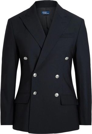 Polo Ralph Lauren Jassen, Dames, Zwart, 2Xs, Wol, Double-Breasted Wool Blazer