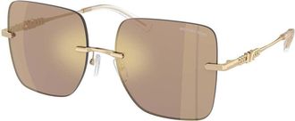Michael Kors MK1150 QUEBEC 10145A Womens Sunglasses Gold Size 55