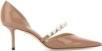 Jimmy Choo London Pink Solid Pointed Toe Pumps