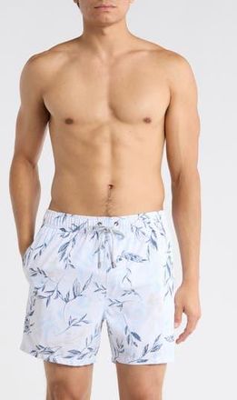 Vintage Summer Swimwear 4-Way Stretch Volley Swim Trunks in White at Nordstrom Rack, Size Xx-Large