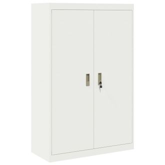 vidaXL Armario De Almacenamiento Blanco 90 X 40 X 140 Cm Acero Vidaxl