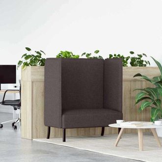 vidaXL Divano alto Marrone scuro 109 x 56 x 121 cm Tessuto - Vidaxl