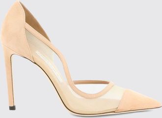 Jimmy Choo London D&eacute;collet&eacute; Brigitte in rete e suede con tacco alto a spillo