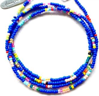 Bunny Shapiro Sevi Wrap Bracelet In Cobalt Blue Matte