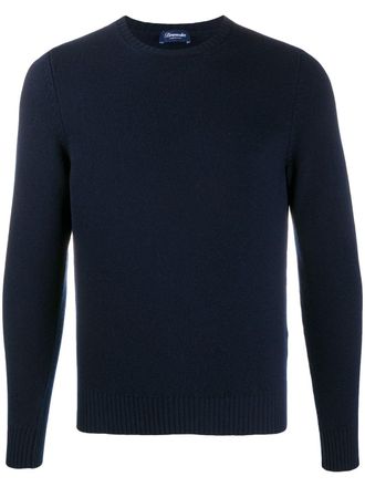 Drumohr crew-neck cashmere sweater - men - Cashmere - 56 - Blue