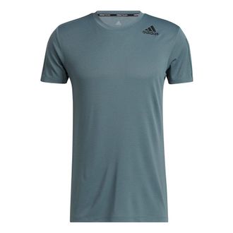 adidas Mens adidas H.Rdy 3s Tee Intense Training Sports Short Sleeve Blue T-Shirt HF4215