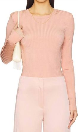 Veronica Beard Acara Pullover In Pink Clay