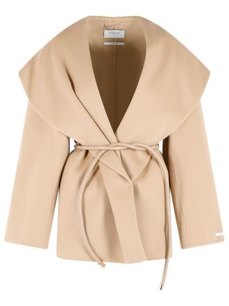 Sportmax Uguale Brown Virgin Wool Jacket