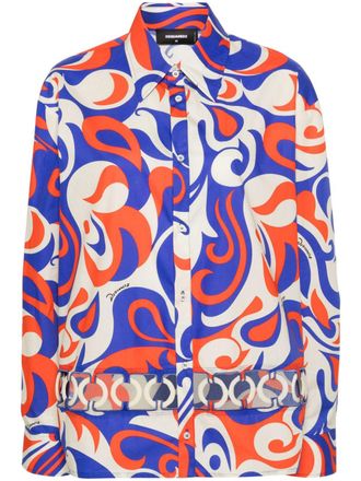 Dsquared2 Rok met uitgesneden detail - Blauw