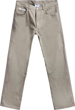 Moschino Jeans - Heren - Straight fit broeken - Bruin - XL - Katoen - Broeken