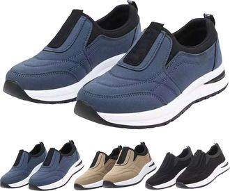 Generic Womens Orthopaedic Shoes with Arch Support, No Lacing Running Shoes, Slip On Lightweight Flat Sole Trekking Shoes Gym Fitness Running Shoes Non-Slip C