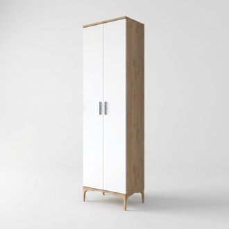Emob Armario Multiusos De 2 Puertas Ahorraespacio Teca