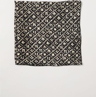 Paolo Pecora Foulard in misto cotone con stampa floreale