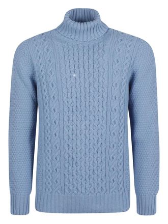 Drumohr turtleneck long-sleeves sweater - Blauw
