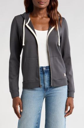 Marine Layer Afternoon Full-Zip Hoodie in Asphalt Grey at Nordstrom, Size X-Large