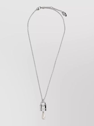 Vivienne Westwood womens necklace pendant chain link pearls