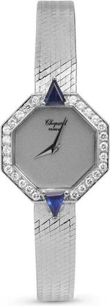 Chopard Pre-owned Chopard Vintage Hand Wind Diamond Silver Dial Ladies Watch 408883