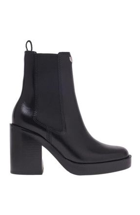 Maje Heeled leather Chelsea boots in Black at Nordstrom, Size 39