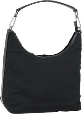 Gucci Pre-owned Vintage Schoudertas - Dames - Vintage Schoudertas - Zwart - ONE Size - Nylon - Vintage