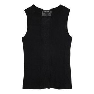 Marc Jacobs Tops, Dames, Zwart, M, Wol, Transparant Gebreide Tanktop