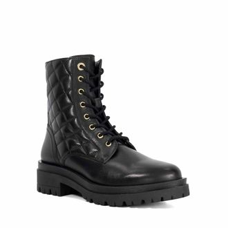 Dune London Ladies PILLOW Leather Stacked Heel Ankle Boots Size UK 6