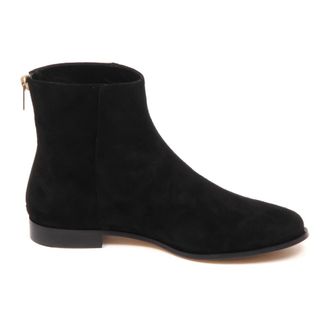 Jimmy Choo London Ankle Boots, female, Black, 2 UK, Black Suede Flat Boot Shoe