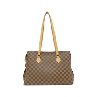 Louis Vuitton Pre-owned Tote Bags, female, Brown, Size: ONE SIZE Pre-owned Canvas Tote Bag