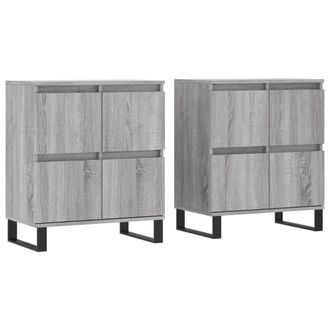 Berkfield Home Sideboards 2 pcs Grey Sonoma Engineered Wood
