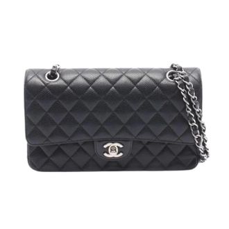 Chanel Pre-owned Vintage Schoudertas - Dames - Pre-owned - Zwart - Maat: ONE Size Leer