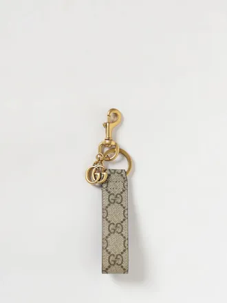 Gucci Portachiavi Ophidia in tessuto GG Supreme con charm logato e moschettone