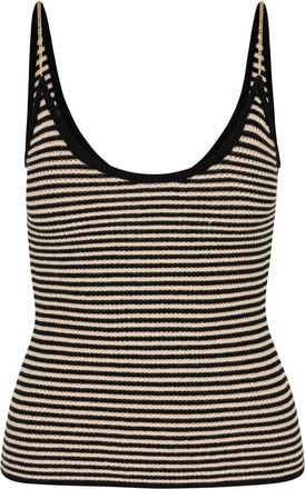 OSIS Womens Aiza Tank Top In Black Stripe