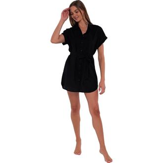 Sunsets Lucia Cover-up Dress in Black at Nordstrom, Size Large