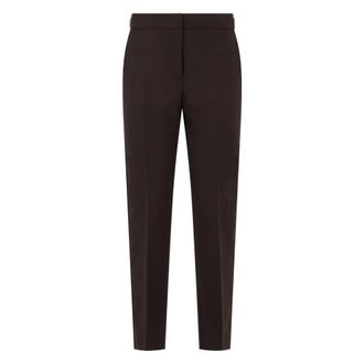 Max Mara Slim Trousers with pleats - female - Max Mara - Chinos - Red - 2XS - Trousers