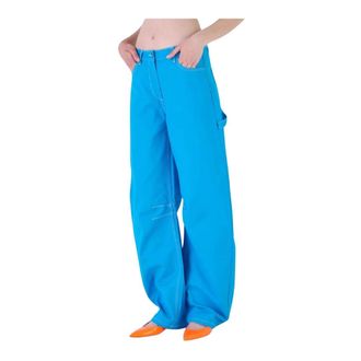 Silvian Heach Wijde broek - Dames - Wijde Broeken - Blauw - S - Broeken